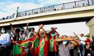 Oromo protesters taking the freeway